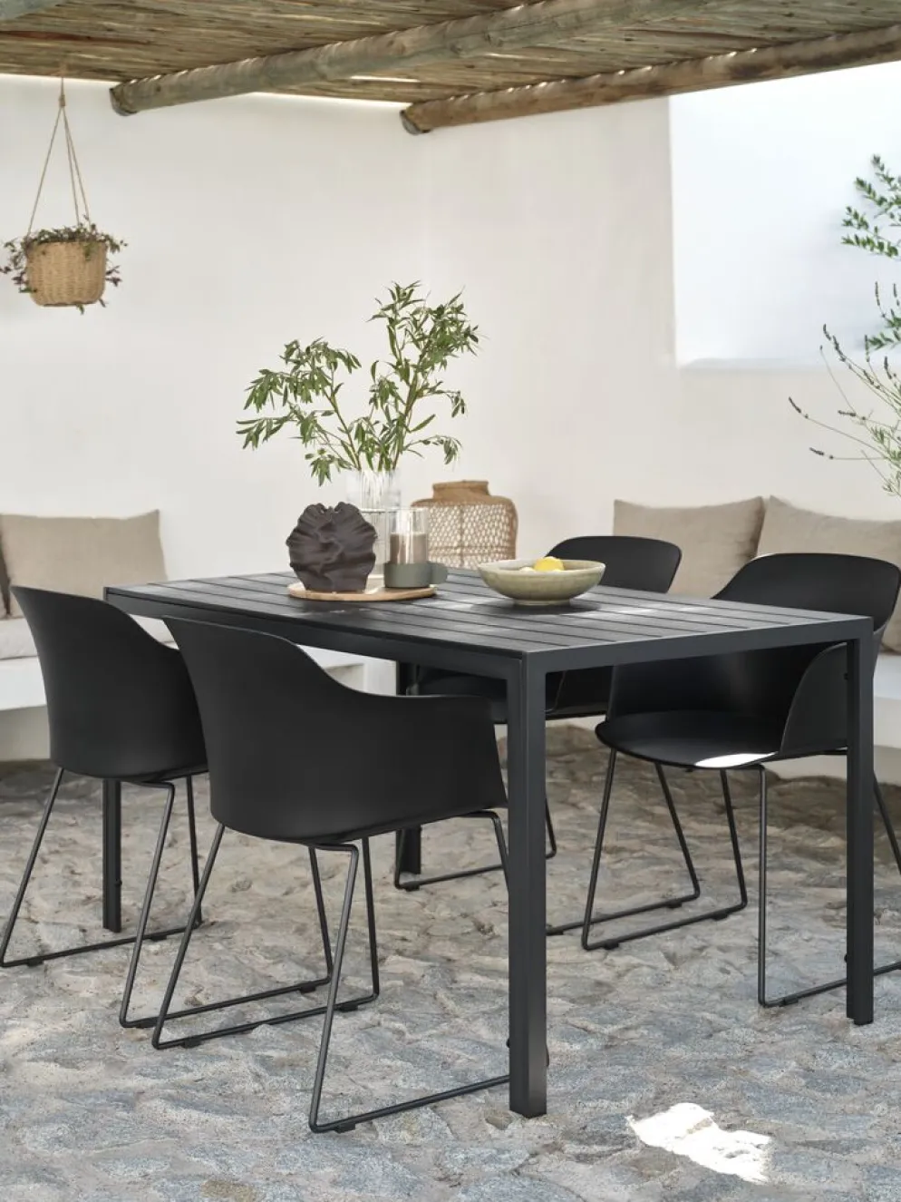 JERSORETable de jardin JERSORE l80xL140 noir