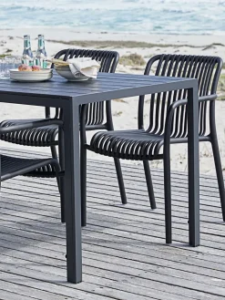 JERSORETable de jardin JERSORE l80xL140 noir