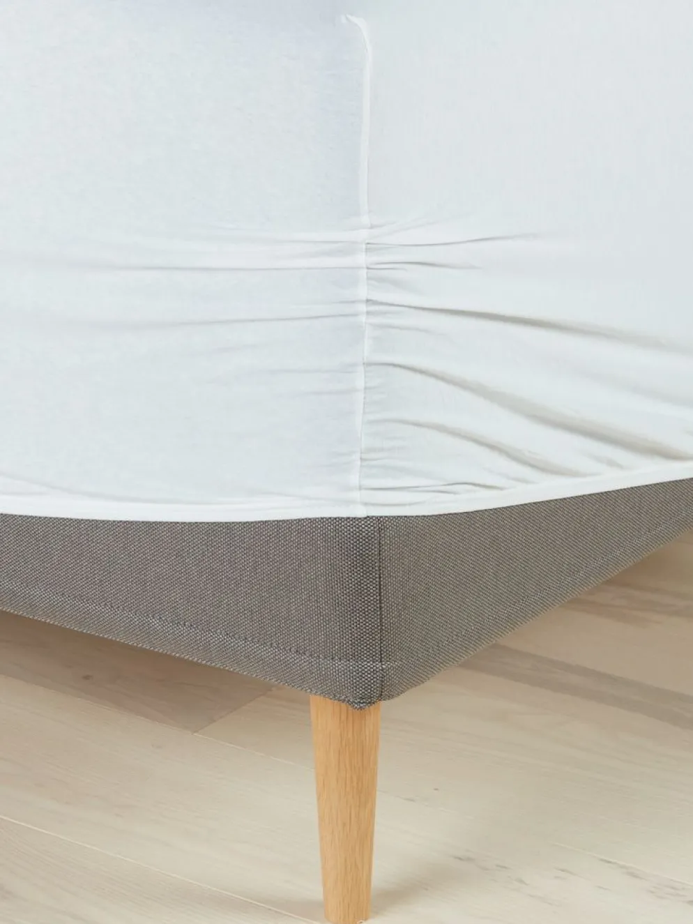 JETTEGoldDrap-housse Jersey JETTE 140x200x35 blanc