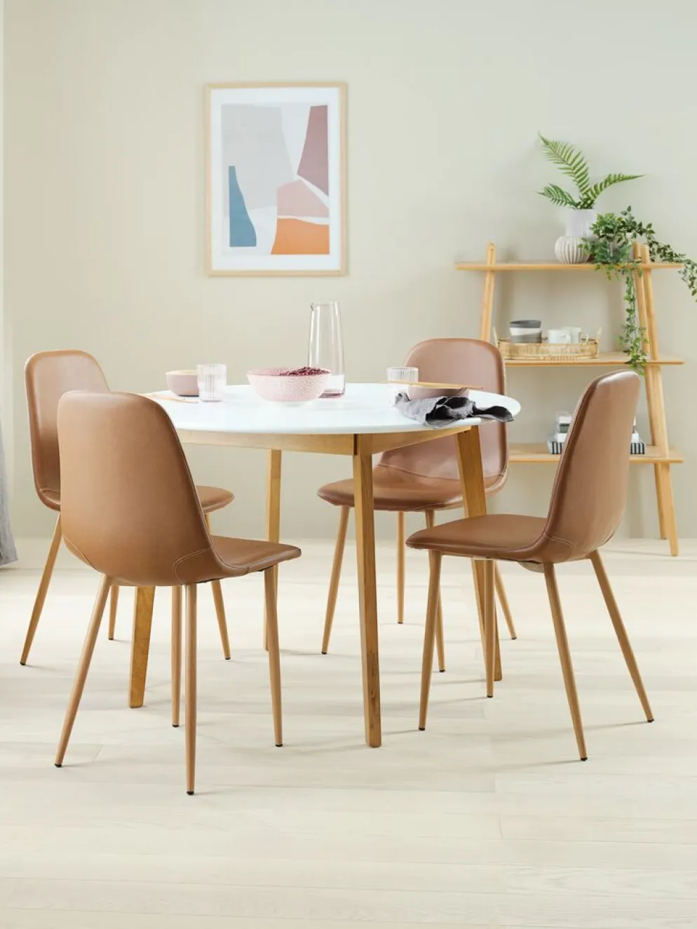 JONSTRUPChaise JONSTRUP cognac/coloris chêne naturel
