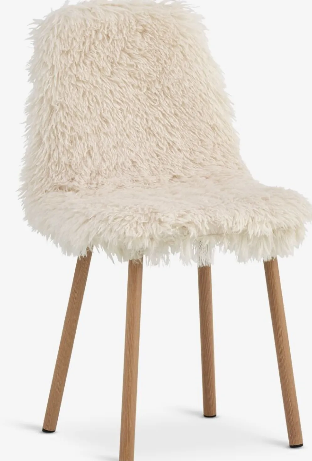 JONSTRUPChaise JONSTRUP tissu teddy blanc cassé/coloris chêne