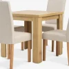JUNGEN + TUREBYJUNGEN L80/160 table colo. chêne + 4 TUREBY chaises beige
