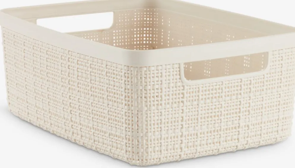 JUTEPanier JUTE 4,5L plastique blanc cassé