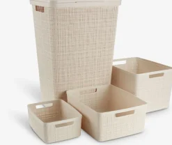 JUTEPanier JUTE 12L plastique blanc cassé