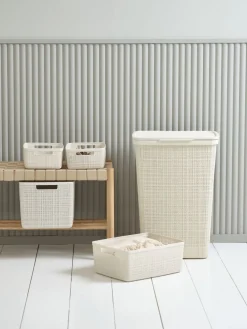 JUTEPanier JUTE 12L plastique blanc cassé