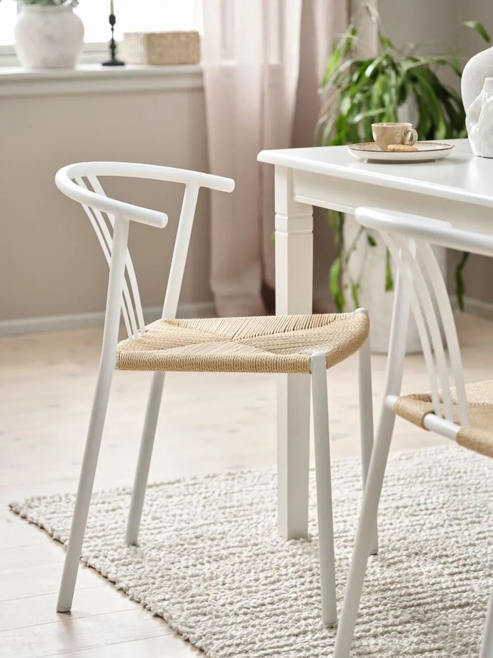 JYDERUPChaise JYDERUP blanc/naturel