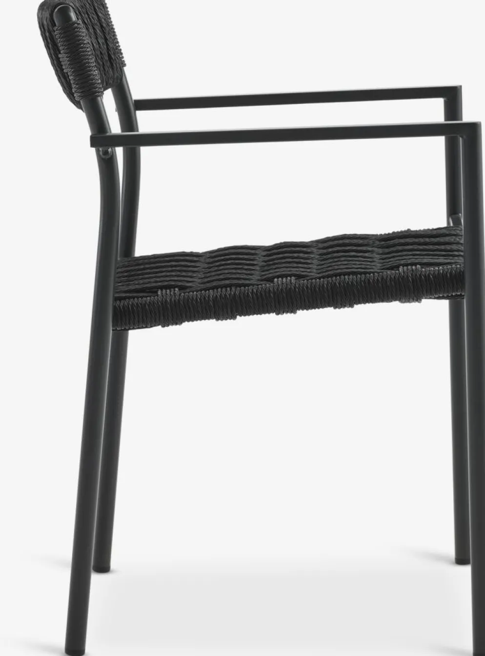 KAPPRUET + TRILLEVALLENKAPPRUET L65 table + 2 TRILLEVALLEN chaises noir
