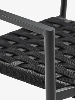 KAPPRUET + TRILLEVALLENKAPPRUET L65 table + 2 TRILLEVALLEN chaises noir