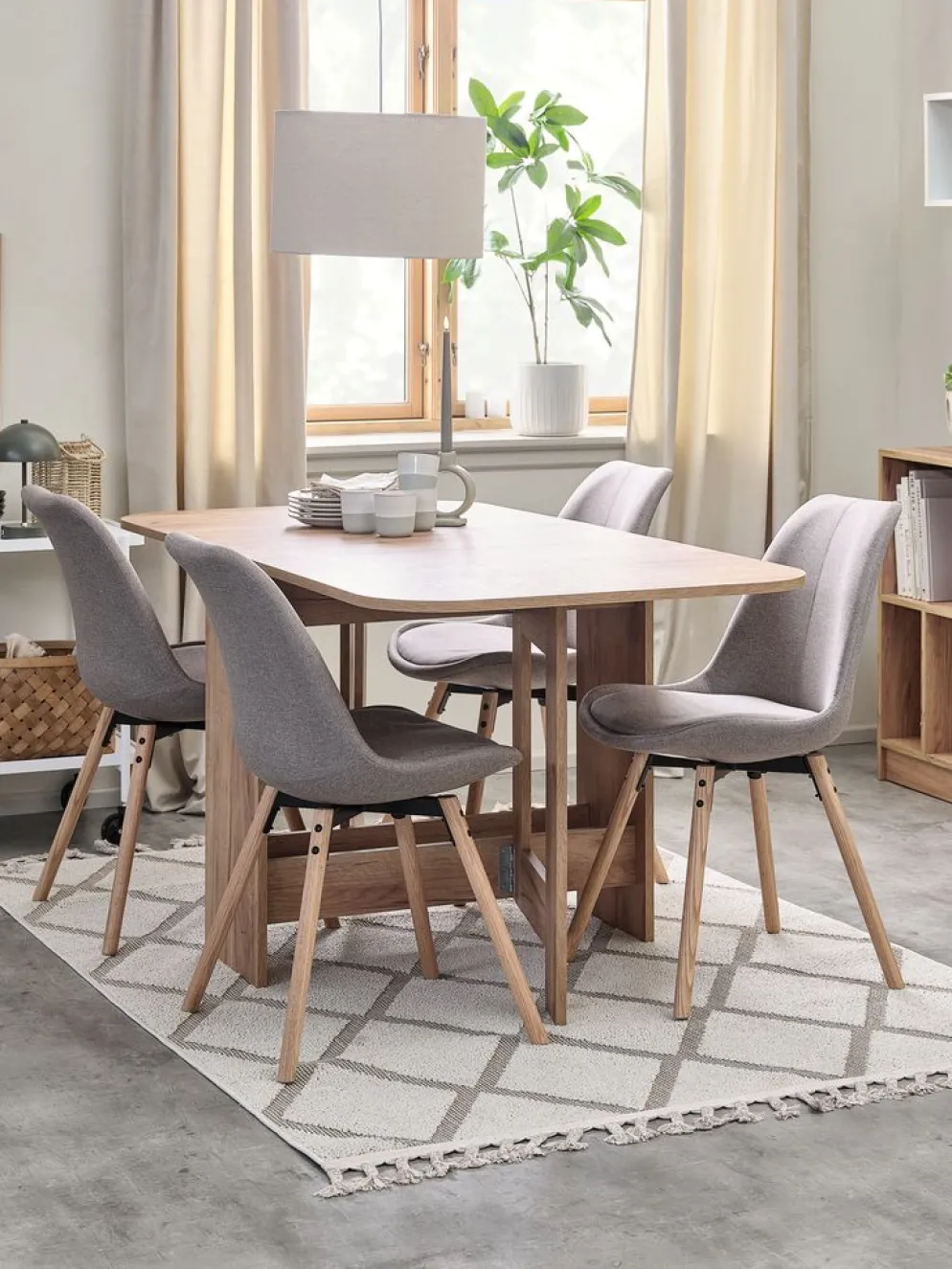 KASTRUPChaise KASTRUP tissu sable/chêne naturel