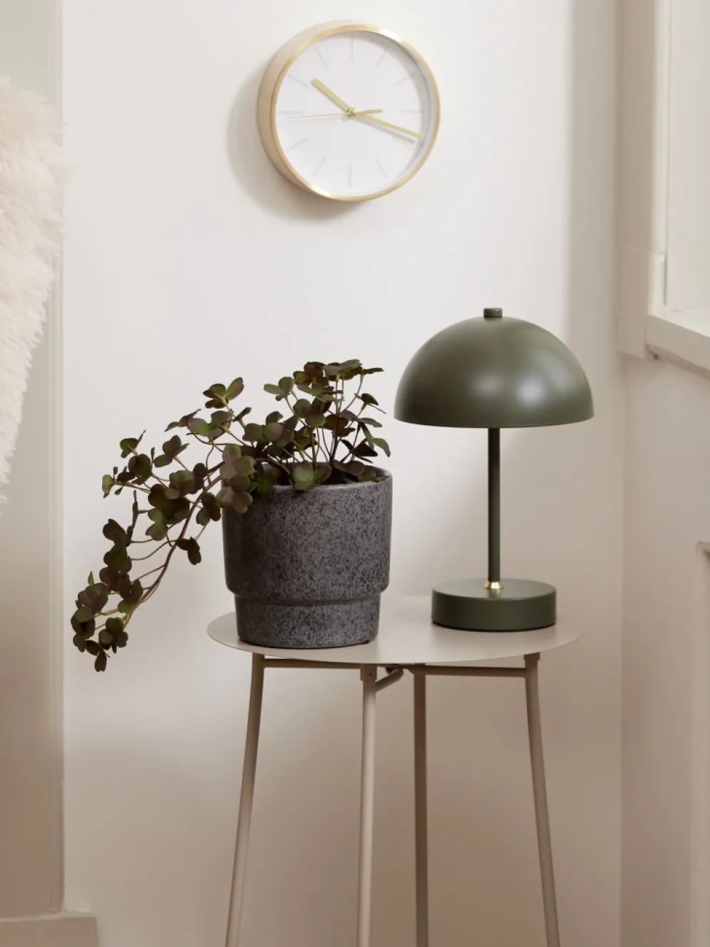 KENTLampe à piles KENT Ø16xH25cm vert tactile a/minuterie