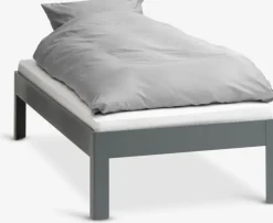 KILDENCadre de lit KILDEN 90x200 gris foncé