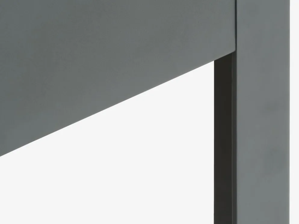 KILDENCadre de lit KILDEN 90x200 gris foncé