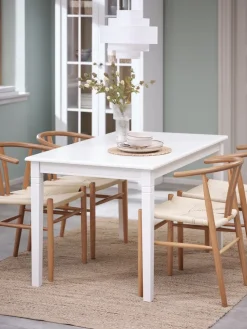 KIRKEBYTable KIRKEBY 80x130/220 blanc