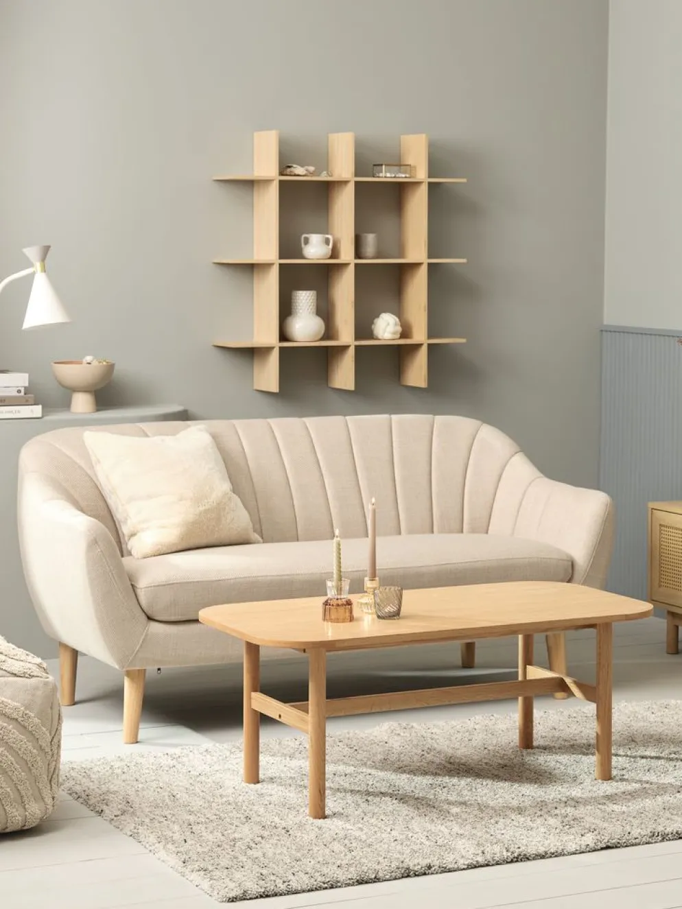 KLARSKOVTable basse KLARSKOV 60x110 chêne naturel