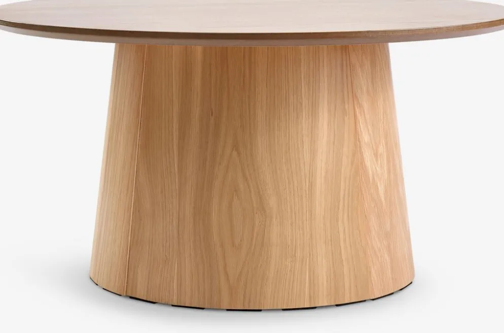 KLIPLEVTable basse KLIPLEV Ø80 coloris chêne naturel