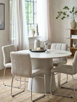 KLIPLEVTable KLIPLEV Ø120 coloris travertin/beige