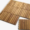 KNEKKANDDalle de terrasse KNEKKAND l30xL30 bois naturel 9pcs/lot