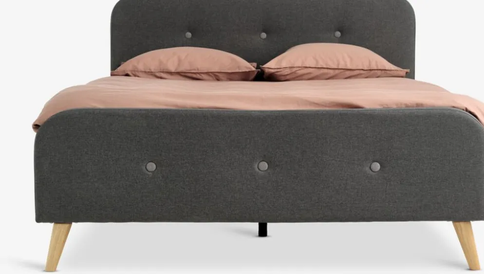 KONGSBERGCadre de lit KONGSBERG 140x200 gris