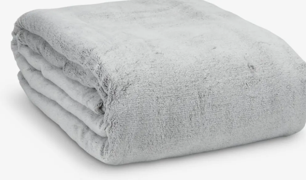 KRATTFIOLPlaid polaire KRATTFIOL 200x220 gris