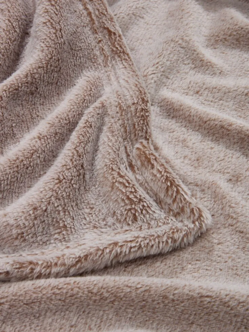 KRATTFIOLPlaid polaire KRATTFIOL 200x220 taupe