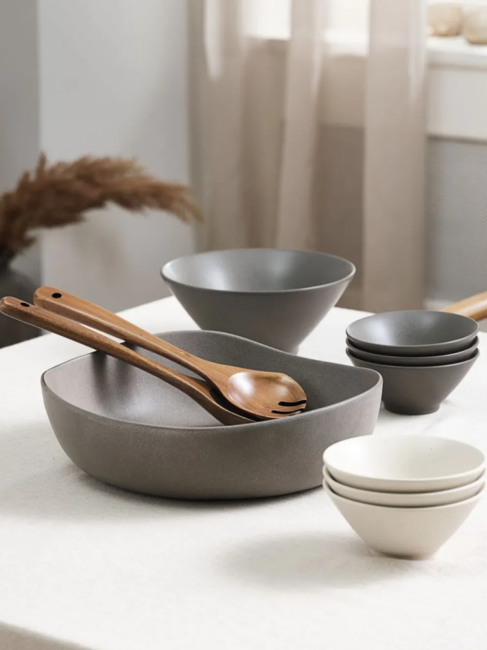 KRESTIANCouverts à salade KRESTIAN L30cm bois
