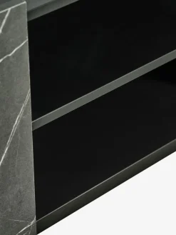 KRONDALMeuble TV KRONDAL 2 portes coloris marbre/noir