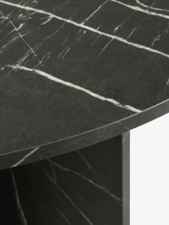 KRONDALTable KRONDAL Ø110 imitation marbre noir