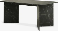 KRONDALTable KRONDAL 90x180 imitation marbre noir