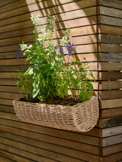 KUBBBalconnière KUBB l18xL50xH16 naturel