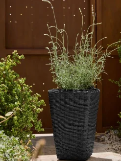 KUBBPanier pour plantes KUBB l30xL30xH50 noir