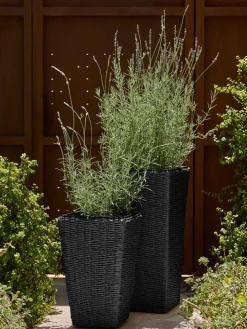 KUBBPanier pour plantes KUBB l30xL30xH50 noir