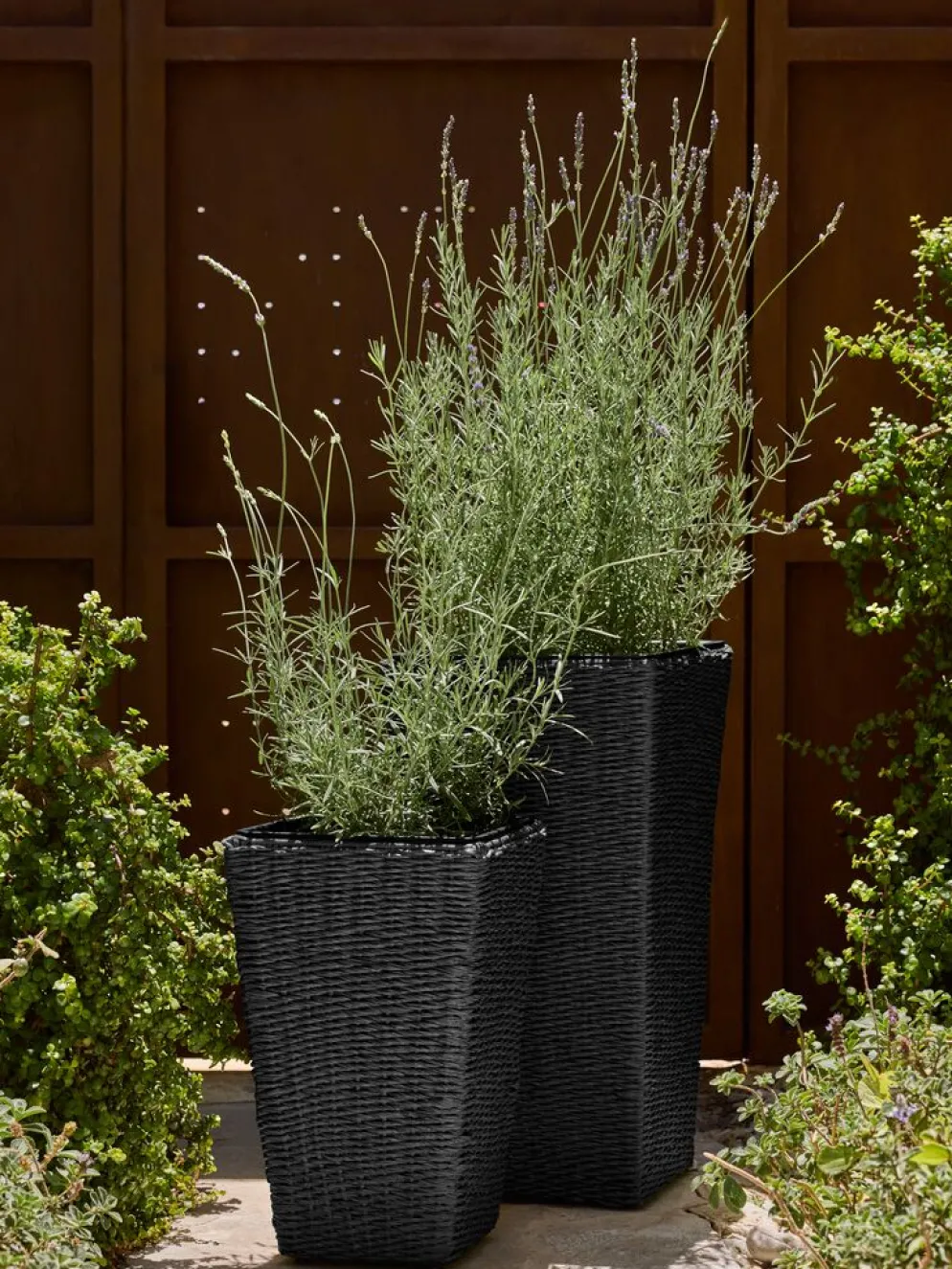 KUBBPanier pour plantes KUBB l36xL36xH70 noir