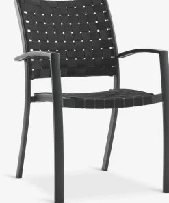 KUMLA + GLOMFJORDKUMLA L150 table gris + 4 GLOMFJORD chaises noir