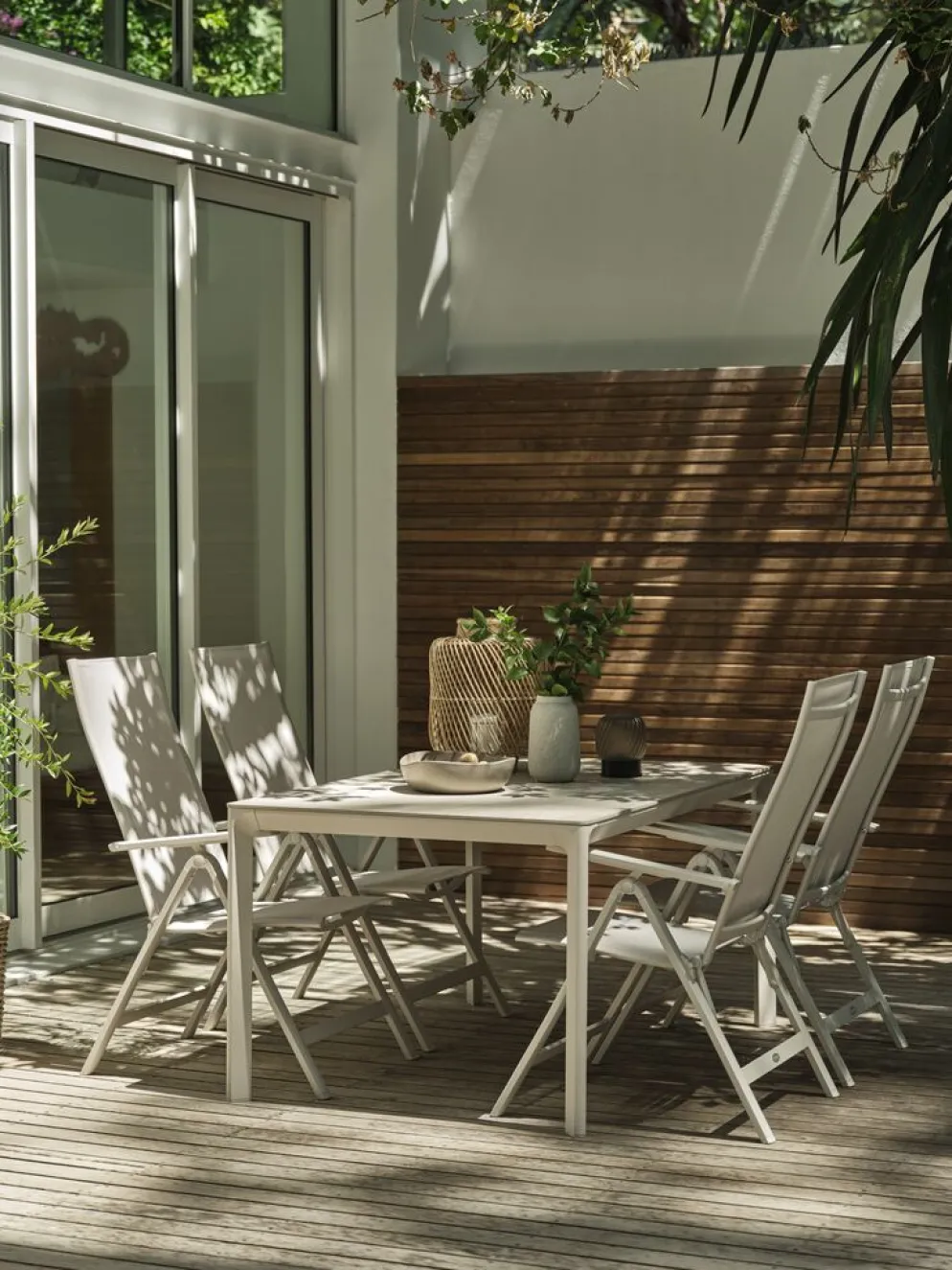 KUMLA + LOMMAKUMLA L150 table + 4 LOMMA chaises beige
