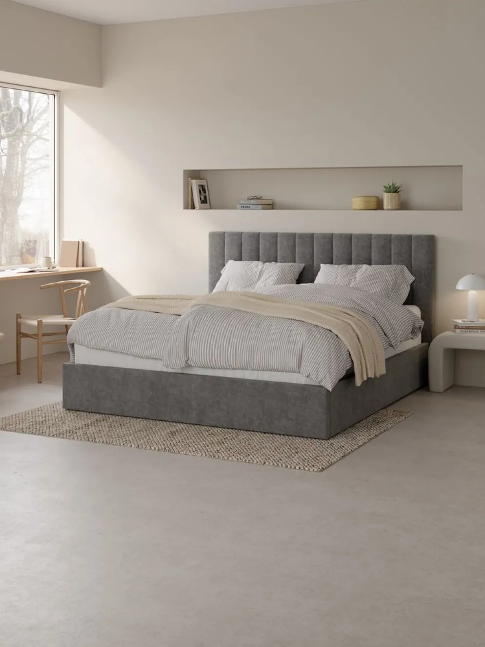 KVISTENPlusSurmatelas 140x190cm KVISTEN Blanc