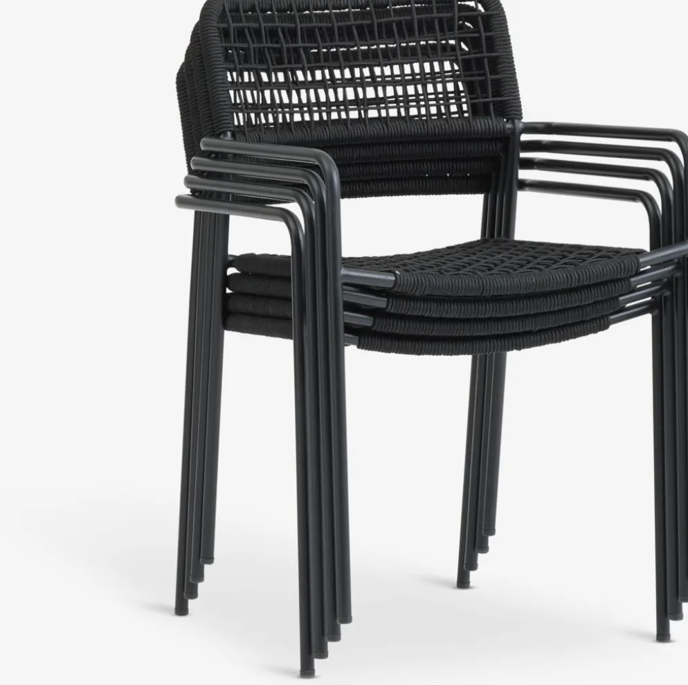 LABINGChaise empilable LABING noir