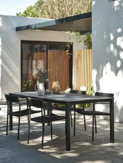 LANGETTable de jardin LANGET l95xL207 noir