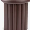 LAPPUGLEPiédestal LAPPUGLE Ø39xH45 aubergine