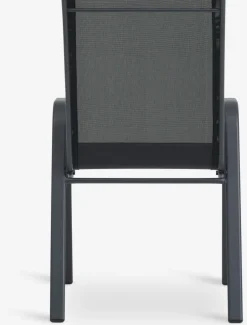 LEKNESChaise empilable LEKNES noir