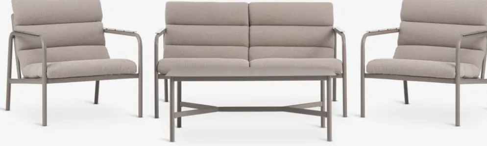 LILLESTROEMEnsemble lounge LILLESTROEM 4 personnes sable foncé