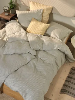 LILLYPlusParure de lit en satin LILLY 240x220 bleu