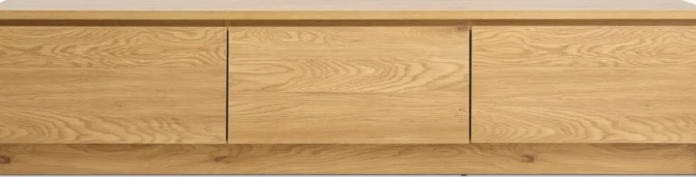 LIMFJORDENMeuble TV LIMFJORDEN 2 tiroirs 1 porte coloris chêne chaud