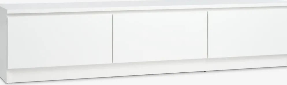 LIMFJORDENMeuble TV LIMFJORDEN 2 tiroirs 1 porte blanc