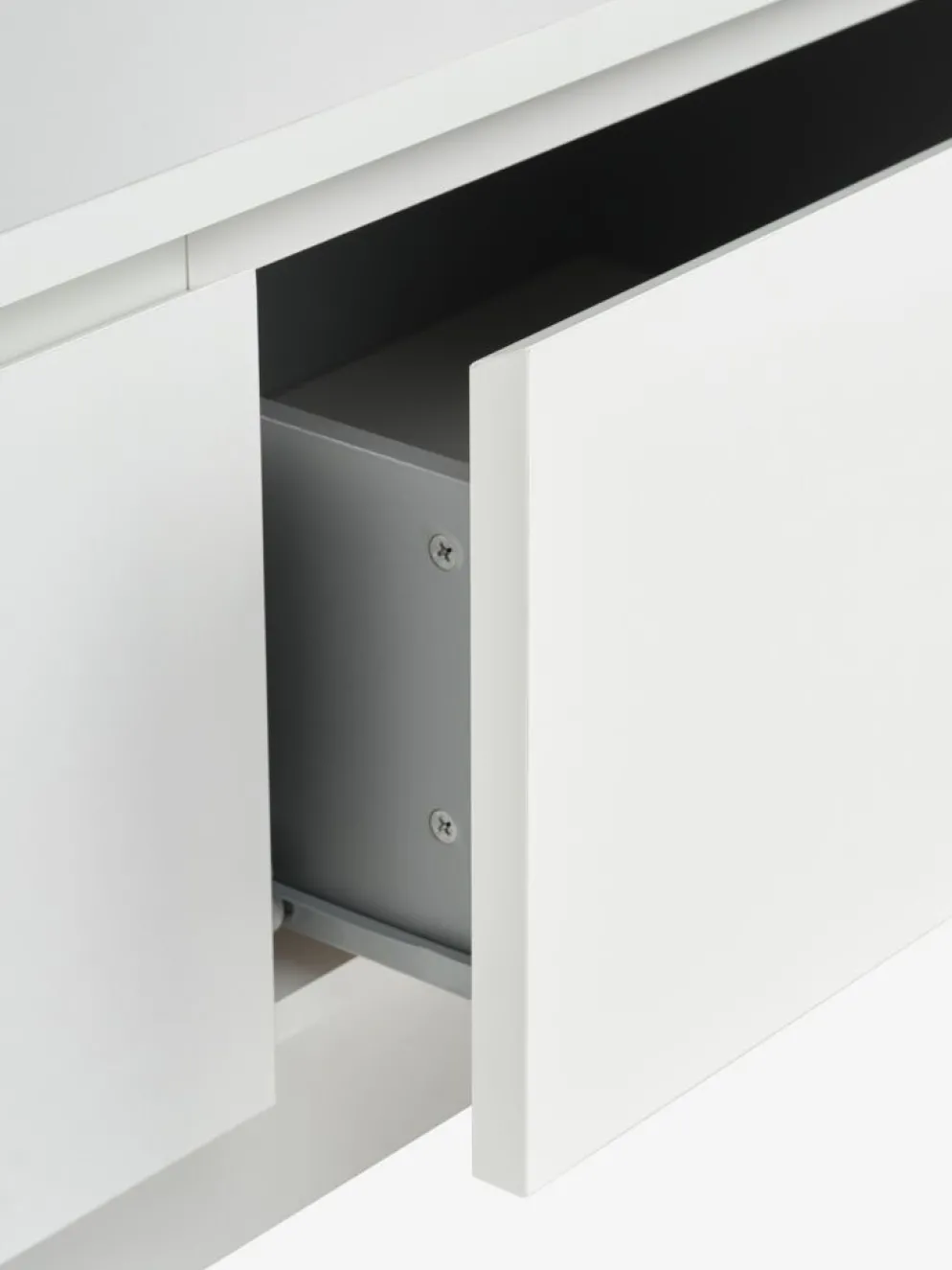 LIMFJORDENMeuble TV LIMFJORDEN 2 tiroirs 1 porte blanc