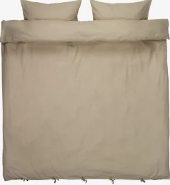 LINDAGoldParure de lit LINDA coton/lin 200x220 naturel