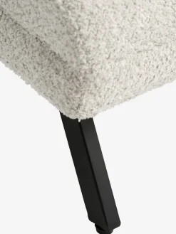 LINDELSEChaise longue d'intérieur LINDELSE tissu teddy beige/noir