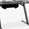 LINDHOLMGoldBureau gaming LINDHOLM a/LED et porte-gobelet noir