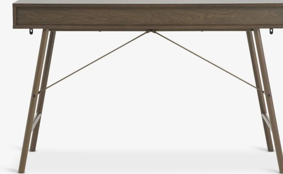 LINDVEDBureau LINDVED 48x120 2 tiroirs coloris chêne foncé