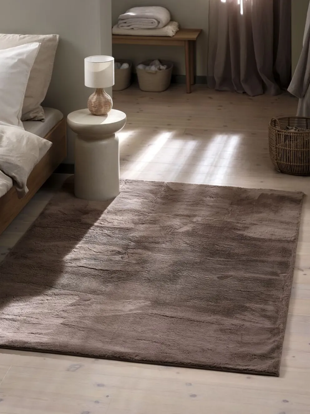LINGONTapis LINGON 140x200 sable foncé