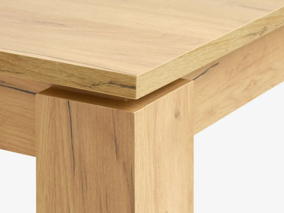 LINTRUPTable LINTRUP 90x190/280 coloris chêne naturel